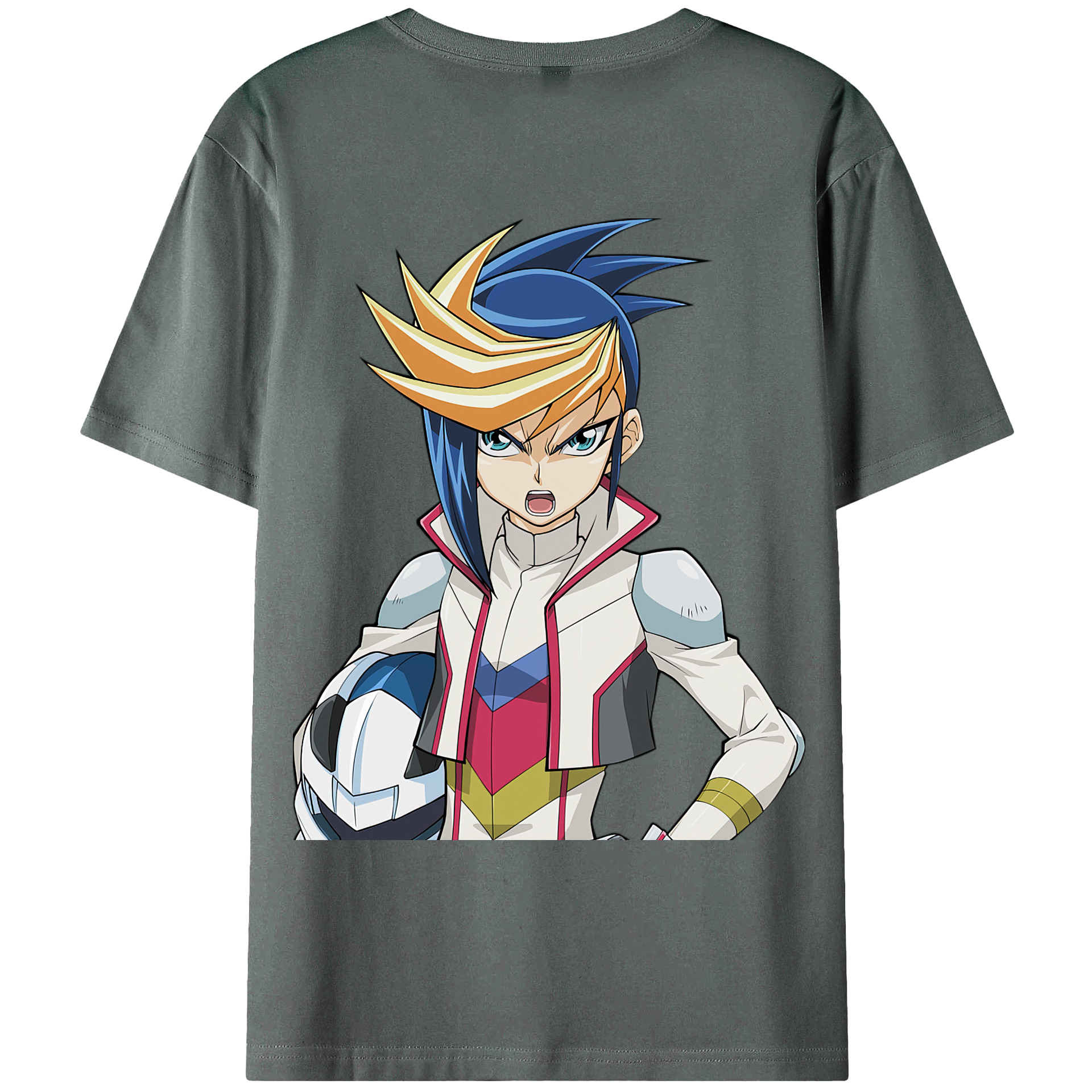 （画像用） 遊☆戯☆王 Yu-Gi-Oh! 綿100％ メンズ半袖Tシャツ（バックプリント） 通気性